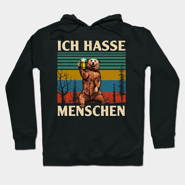 ICH HASSE MENSCHEN Hoodie by VinitaHilliard